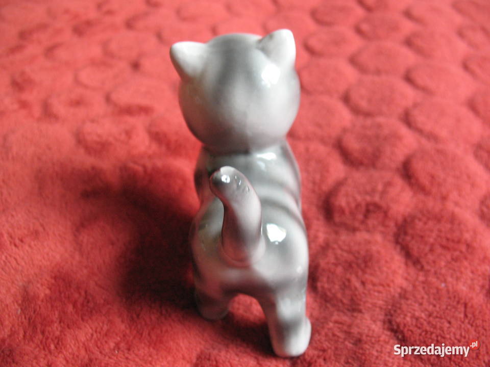 KOT pręgowany 85 x 4 x 8 Figurka z porcelany mazowieckie Siedlce