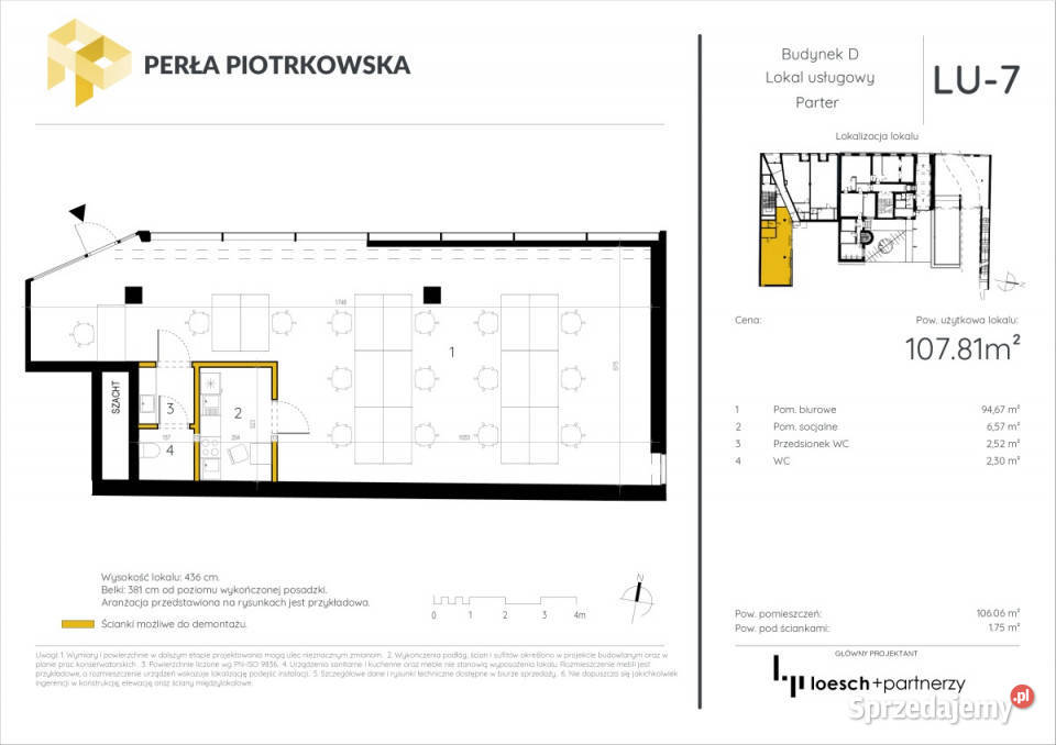 Lokal usługowy Piotrkowskej 256 Sprzedaż łódzkie Łódź sprzedam