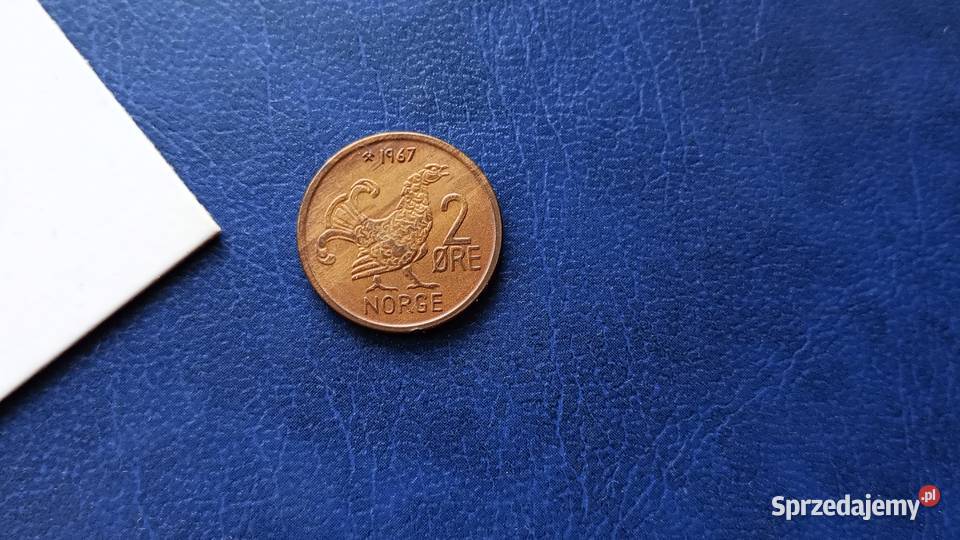 Stare monety 2 ore 1967 Norwegia podkarpackie Lesko