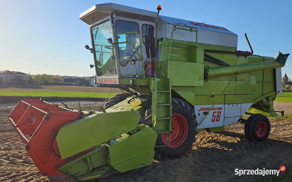 Claas Dominator 56 heder 36 m wózek Świekatowo