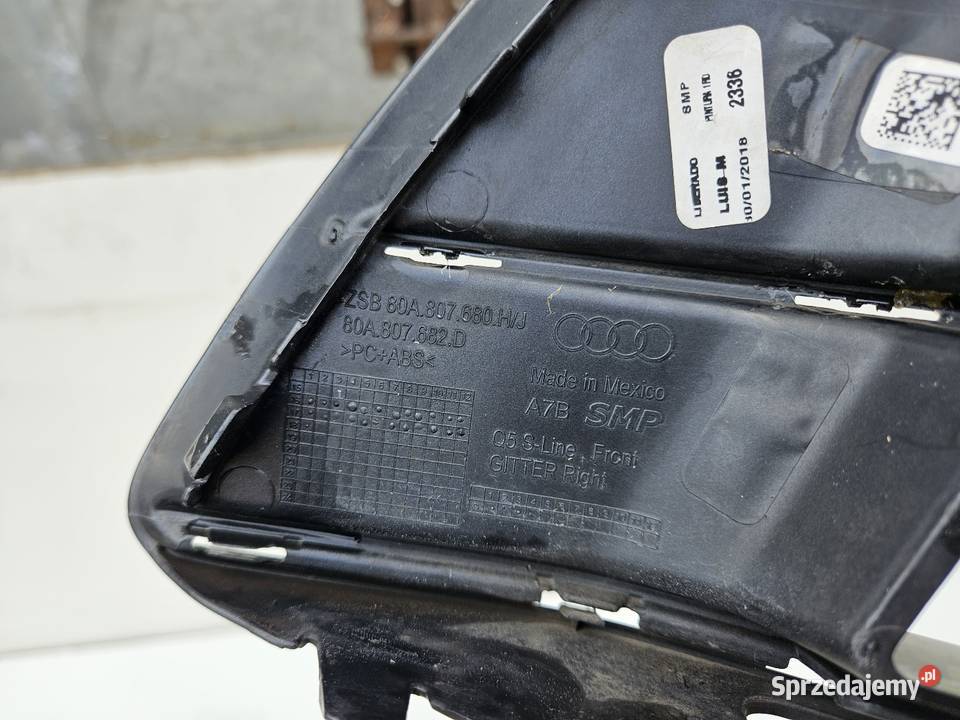 AUDI Q5 II SLINE KRATKA PRAWA PRZÓD PRAWY wielkopolskie Międzychód sprzedam