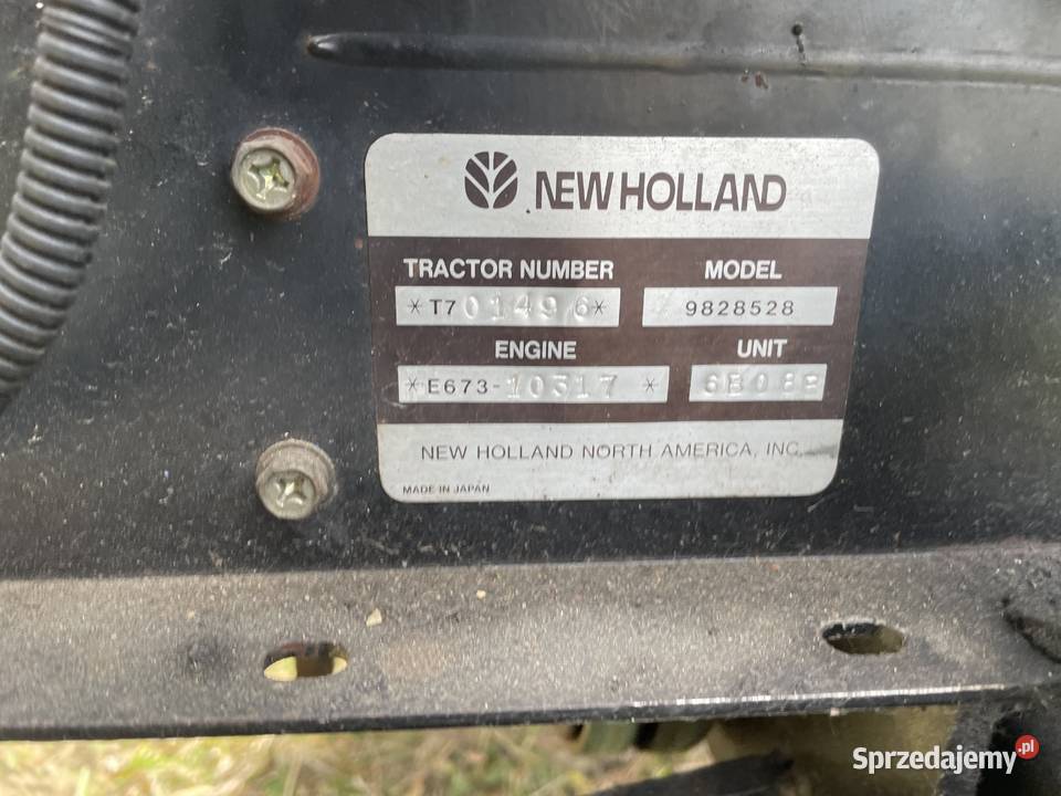 Kosiarka traktorek Holland GT75 Diesel Hydro nie Pozostałe