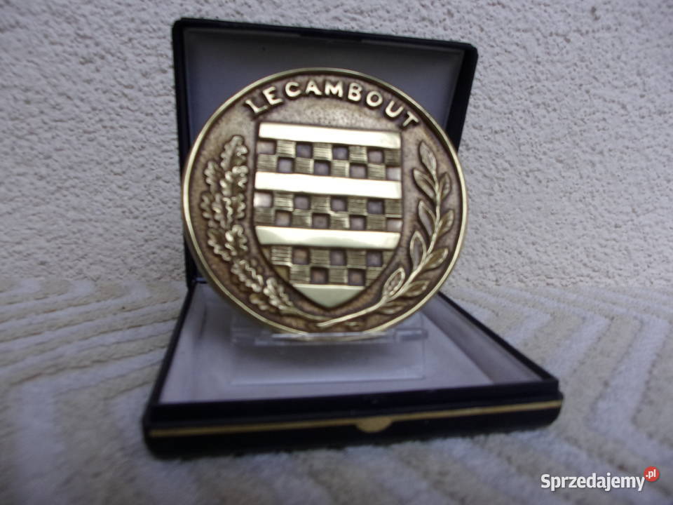 Duży Medal Francuskiego Miasta Le Cambout 168 g Antyki, Sztuka, Kolekcje sprzedam