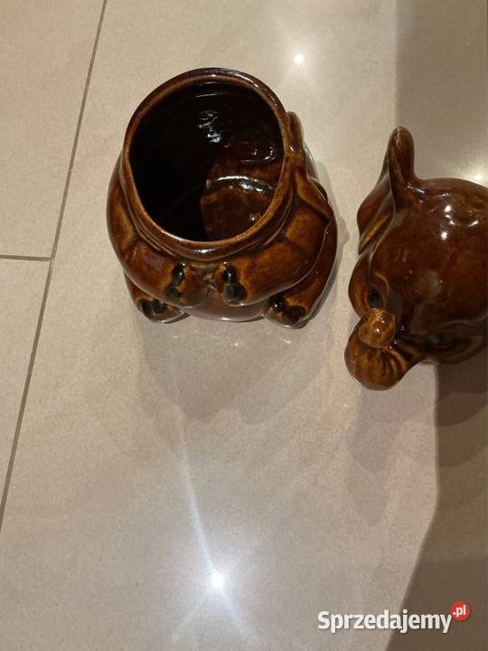 Słoń Porcelanowy Tajemny Schowek Sygnowany Czasy Nowa Sól