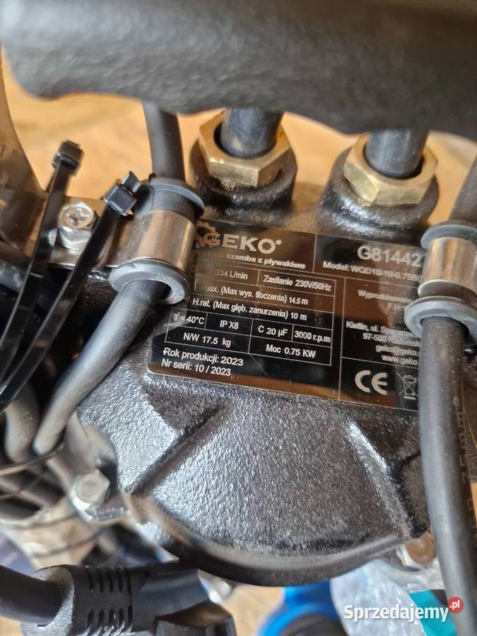 GEKO POMPA ZATAPIALNA DO SZAMBA 750W PŁYWAK Preparaty do szamb Głogowa sprzedam