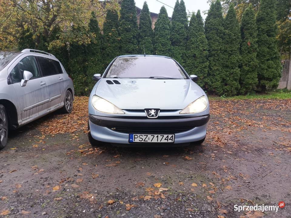 Peugeot 206 11 benzyna 2002r klimatyzacja hak srebrny Międzychód