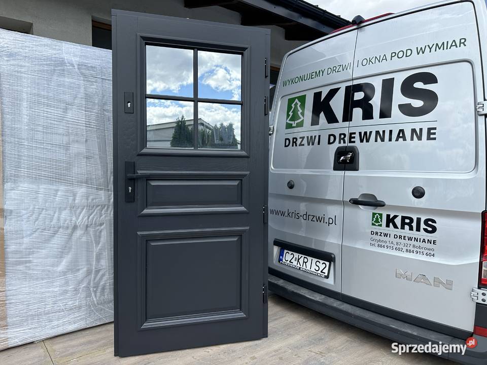 Drzwi RĘKI zewnętrzne drewniane ANGIELSKIE kujawsko-pomorskie Grudziądz