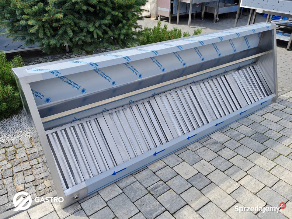 Okap przyścienny skośny spawany 250x80x45 Meble wielkopolskie Ostrów Wielkopolski