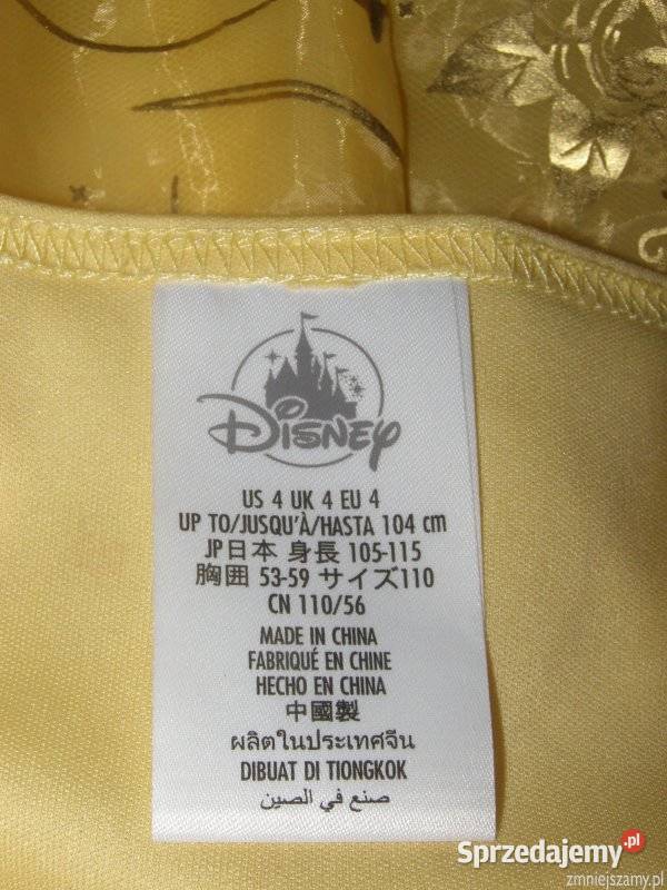 Strój kostium przebranie BELLA PIĘKNA I BESTIA 4 4 lata+