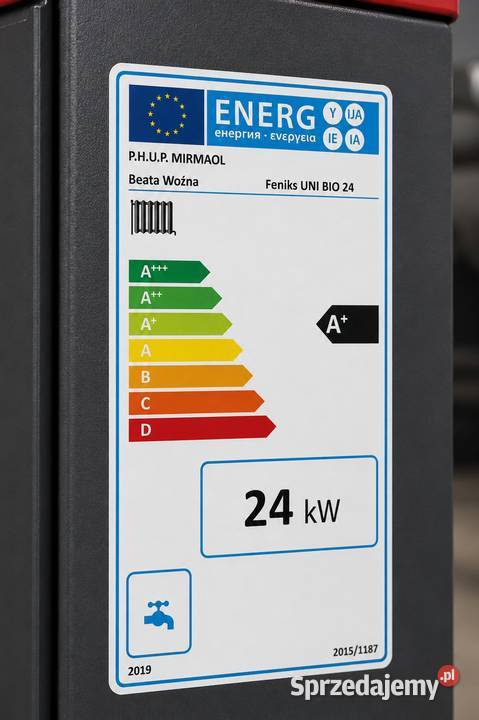 Kocioł piec co na pellet 24kW do280m2 5 klasa Kotły i Piece CO zachodniopomorskie