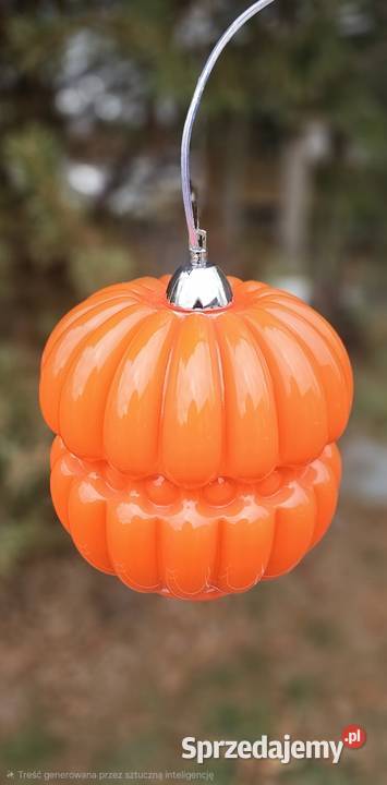 Lampa lata 70te szkło dwuwarstwowe PRL Dynia mazowieckie