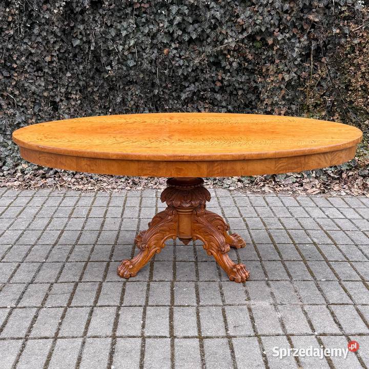 ARTexpert Stół stolik kawowy owalny Ludwik duży Meble Meble Dobrzany