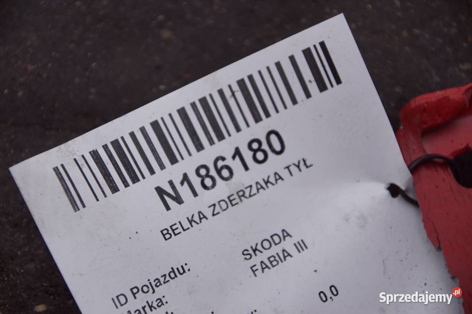 BELKA ZDERZAKA TYŁ SKODA FABIA III LIFT Lipno