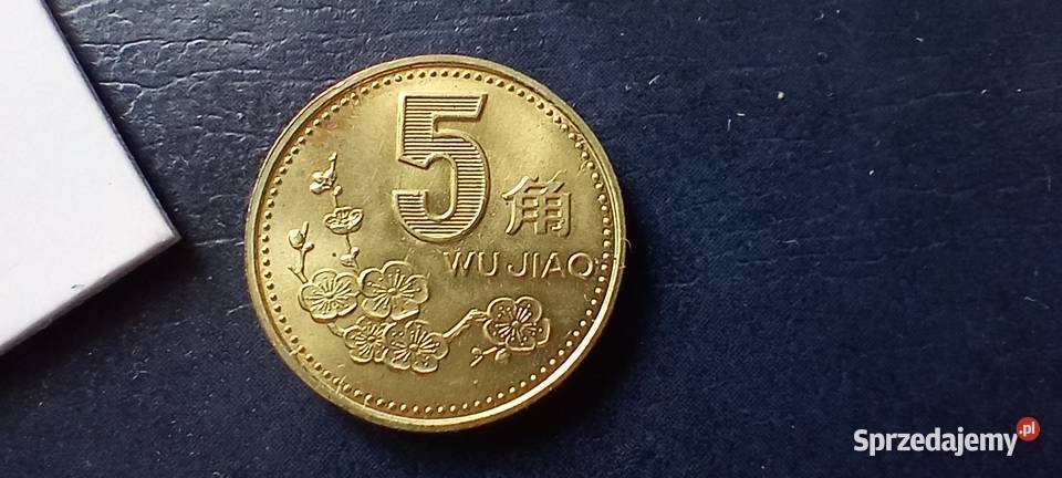 Stare monety 5 jiao 1995 Chiny podkarpackie Lesko