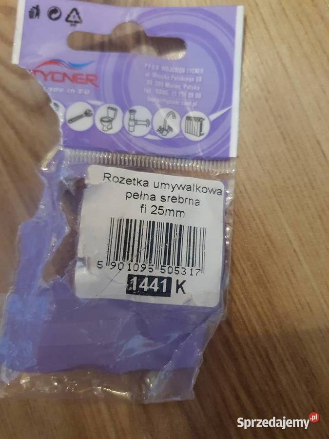 Rozetka umywalkowa PRZELEWU SREBRNA 35 mm mazowieckie