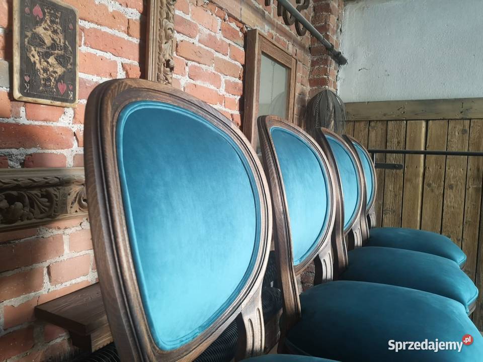 Oryginalne krzesła medaliony Ludwik XVI