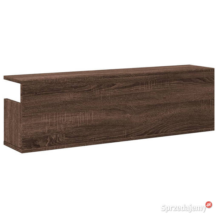 Półka ścienna 100x20x30 brązowy dąb WM854847 mazowieckie Warszawa