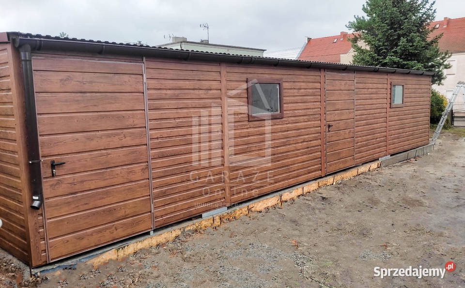 Garaż Blaszany 5x11 Brama dwuskrzydłowa 2x drzwi Gdynia