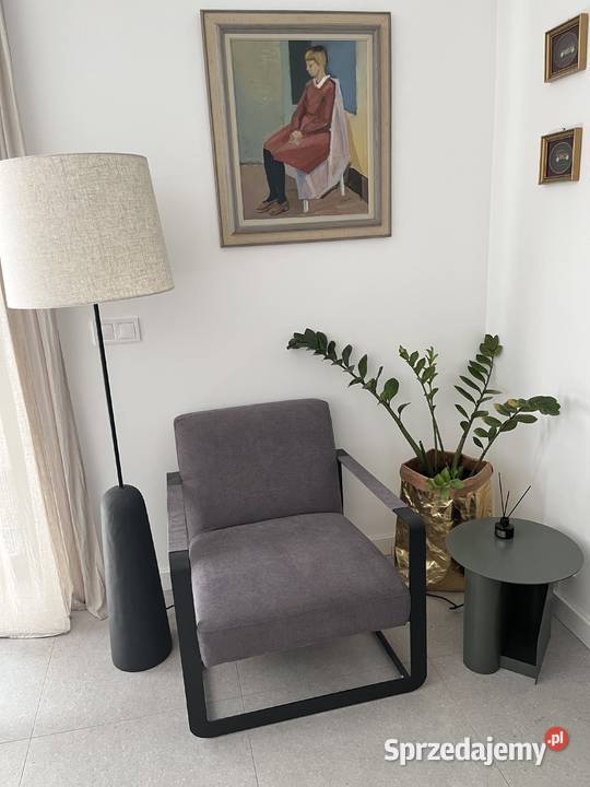 Fotel Cubo Ideal Furniture metalowy loft