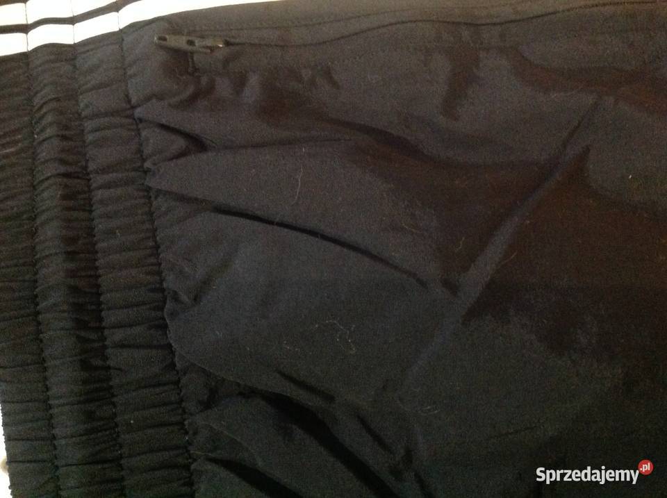 Spodnie Nylonowe Męskie Adidas L Trzy Paski Nowa Sól