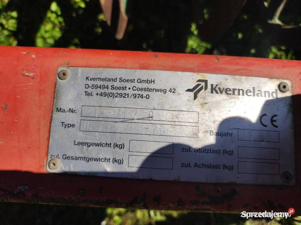 Wał Kverneland 2 m lubelskie Chełm