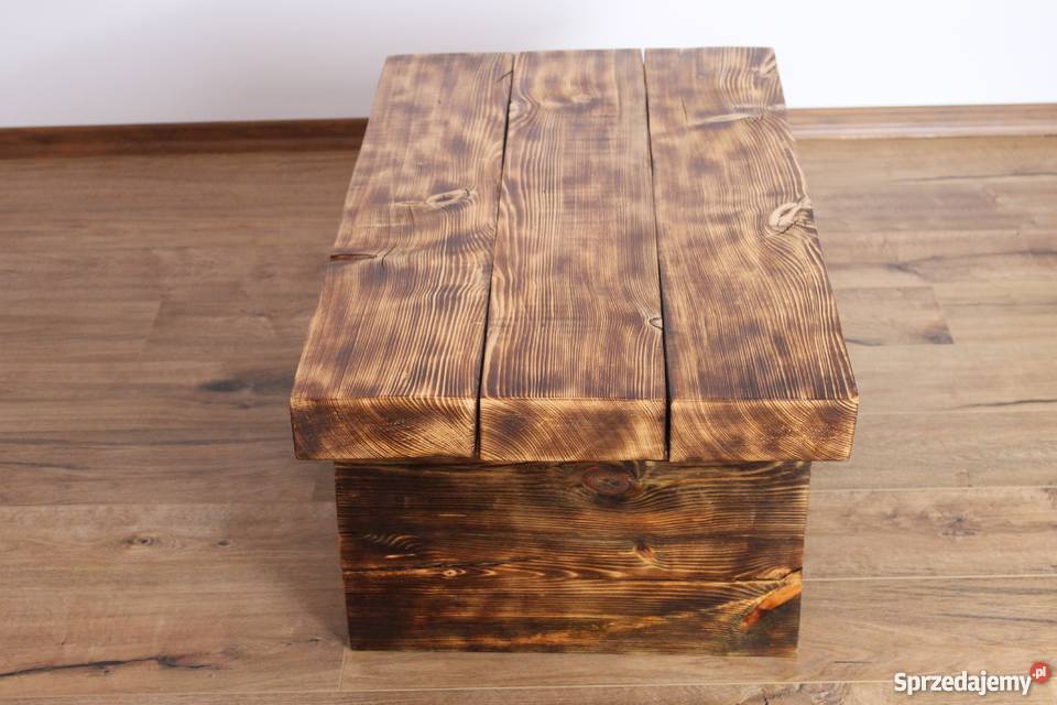 Ława rustykalna drewniana 44cm Siekierki Małe