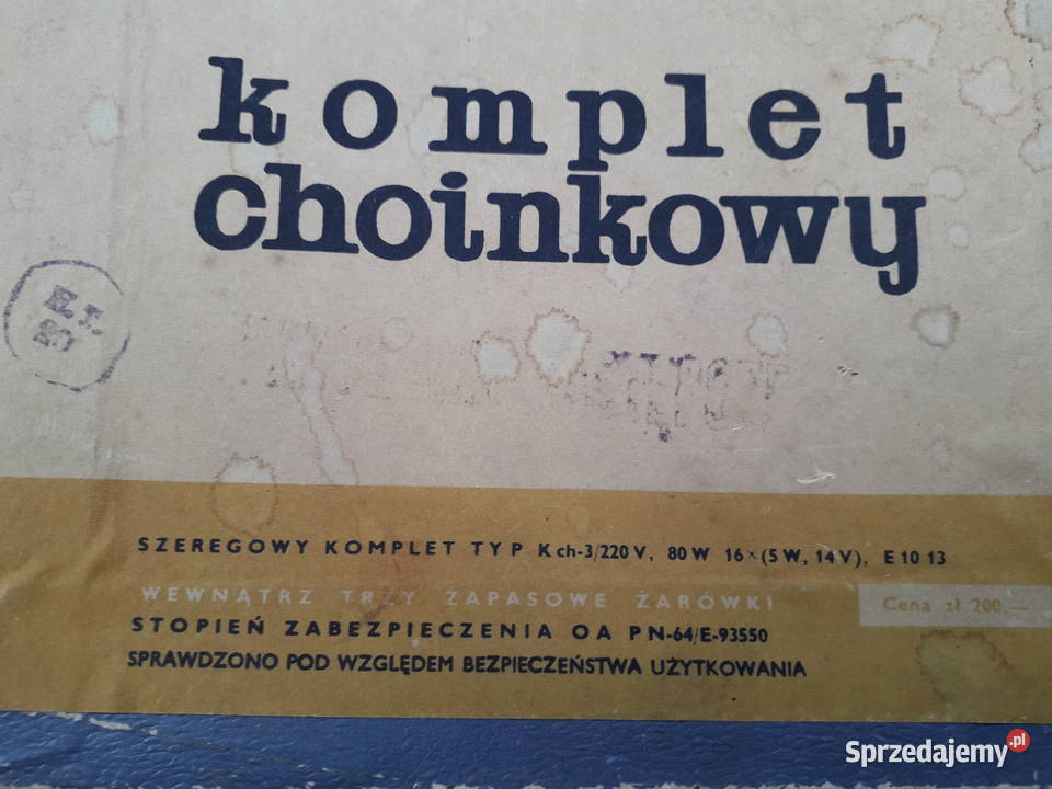Lampki choinkowe prl z pudełkiem zapasowa mazowieckie Warszawa