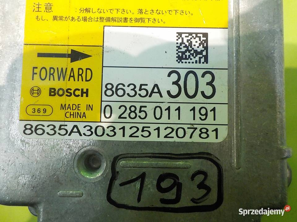 MITSUBISHI ASX I 16 B 12r 5D sensor modul AIRBAG osobowe sprzedam