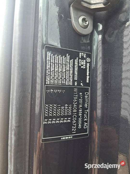 Mercedes Actros Poleasingowe BZ