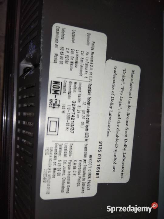Telewizor Philips do naprawy 42pf7124d dolnośląskie Bielany Wrocławskie