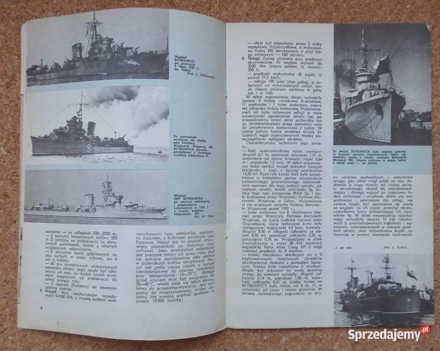 W Marczak Niszczyciel Błyskawica Warszawa sprzedam