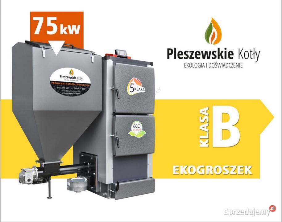 Kocioł na ekogroszek 75 kW 5 Klasa EcoDesign