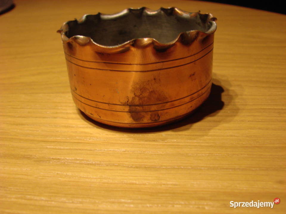 miedziany pojemnikpopielniczka Pozostałe Pruszcz Gdański