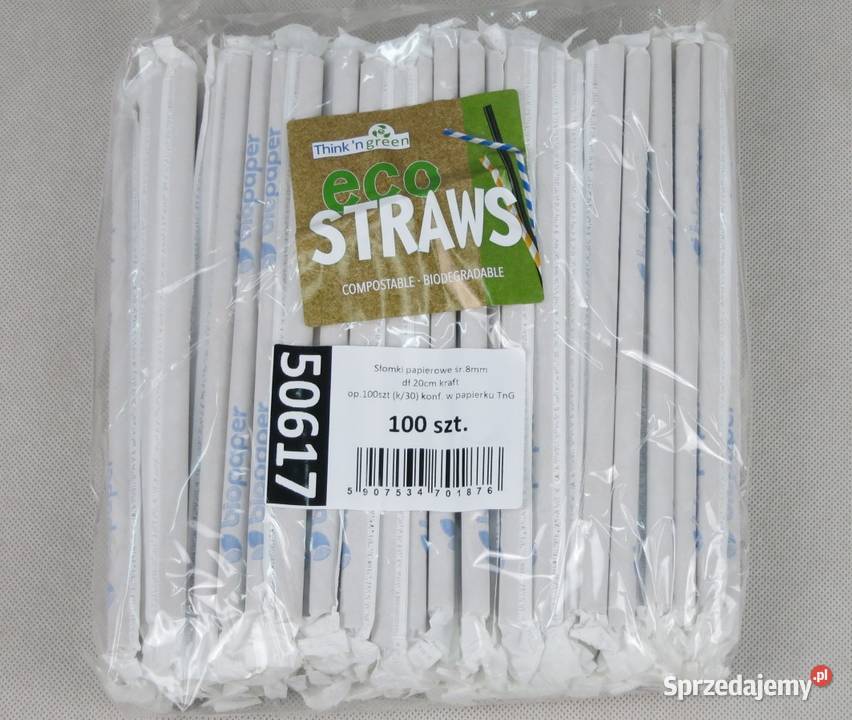 Słomki grube do szejków 10 mm 135 sztuk Lublin