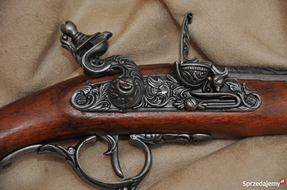 Replika broni niemiecki pistolet skałkowy XVIIw Środa Wielkopolska sprzedam