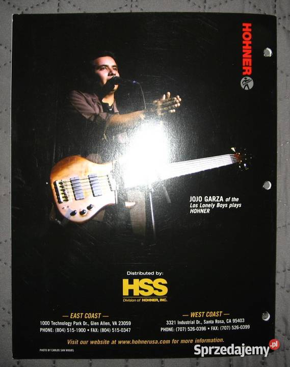 Hohner Electric Guitars Basses 2004 guitar pomorskie Kępice sprzedam