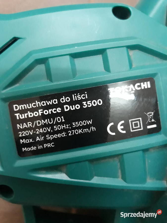 Dmuchawa Turbo Force Duo 3500 Ciechanowiec sprzedam