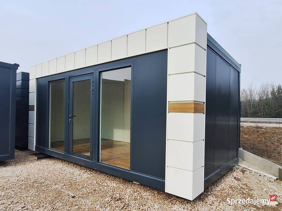 Pawilon kontener z płyty warstwowej PIR