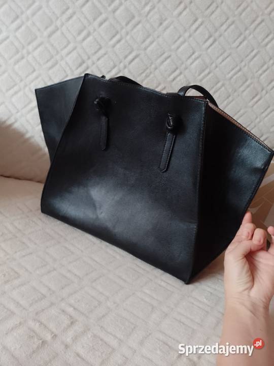 ZARA Duża geometryczna torebka torba z Madrytu Kraków