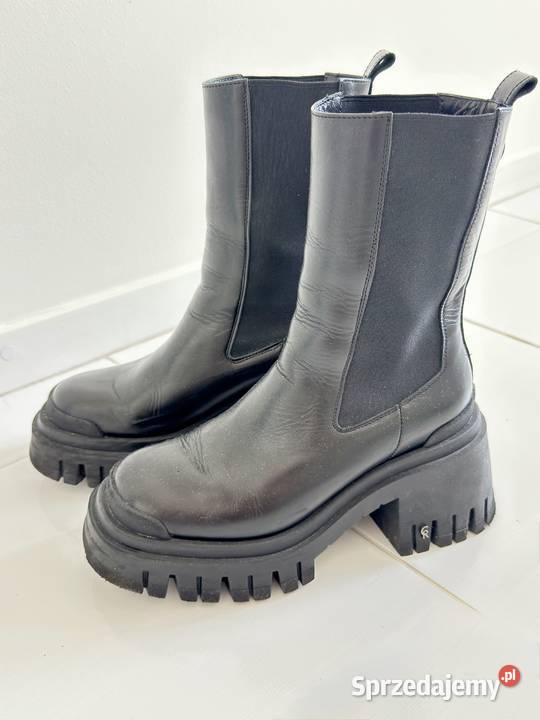 Carini skórzane buty 38 Kozaki