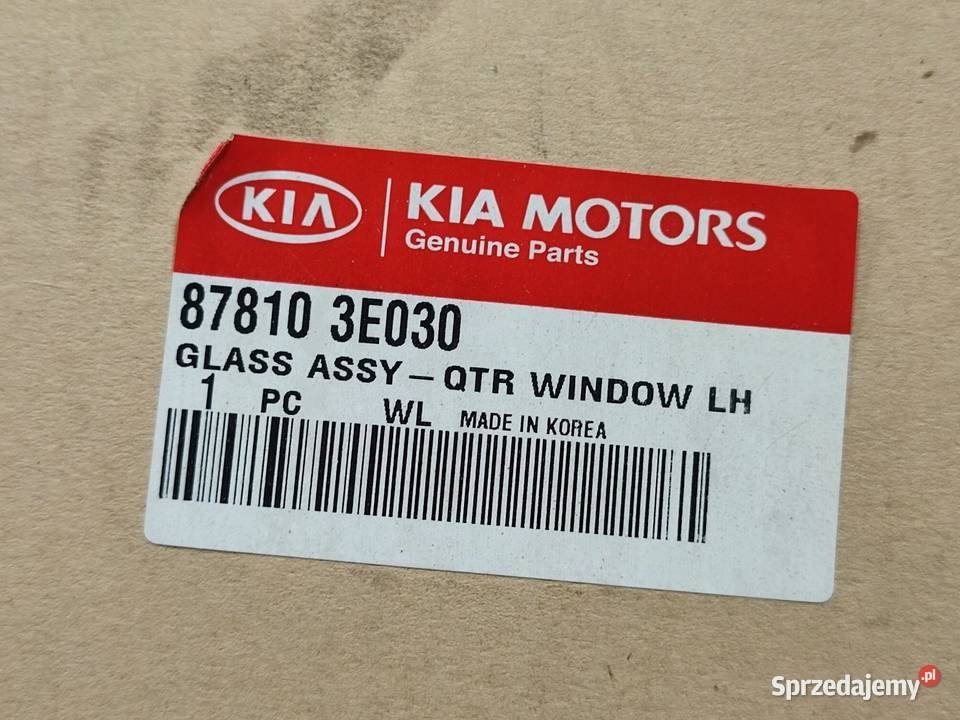 SZYBA KAROSERYJNA LEWY TYŁ KIA SORENTO AT LX