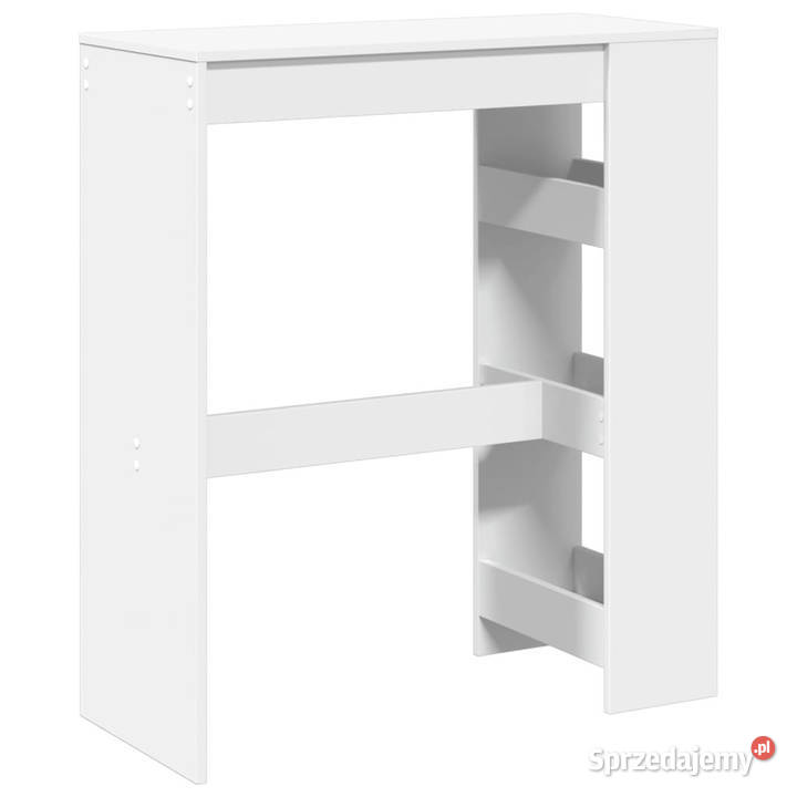 Stolik barowy z półkami biały 90x40x1035 sprzedam