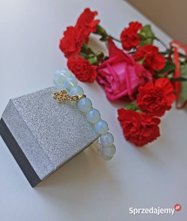 Bransoletka opal zawieszka pozłacana mazowieckie Warszawa