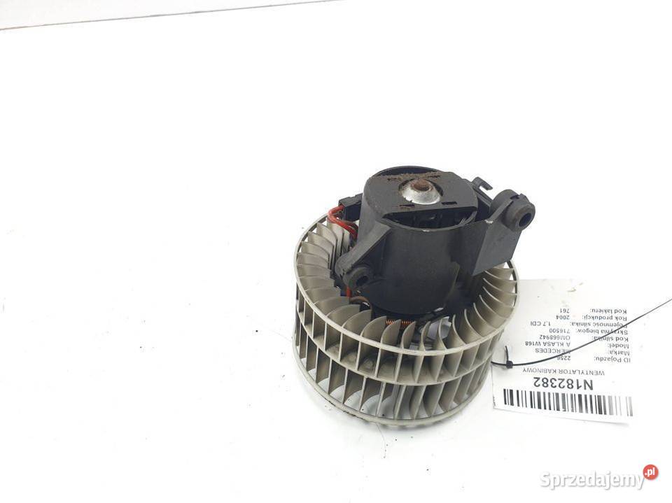WENTYLATOR KABINOWY MERCEDES A KLASA W168