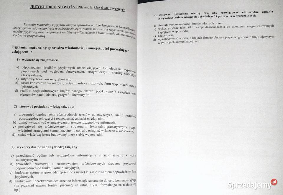 Informator syllabus Matura z języka angielskiego Pozostałe Chełm