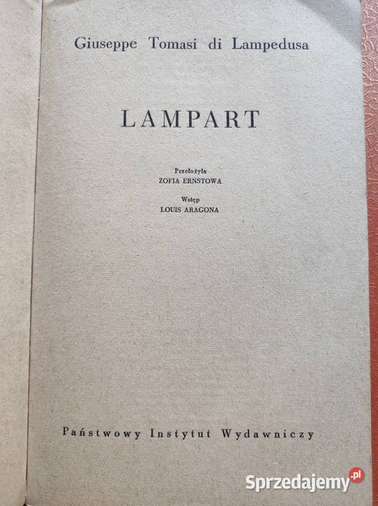 Lampart Gattopardo Giuseppe Tomasi di Lampedusa Kielce