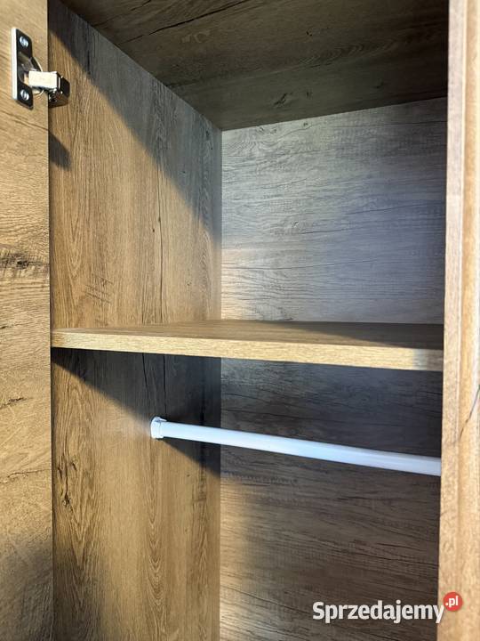 JYSK Szafa VEDDE 90x197 kolor ciemny dąb dziki 90cm Gidle