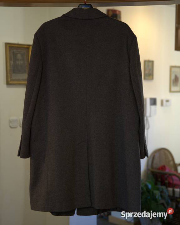 Męski płaszcz wełniany marki DolceGabbana