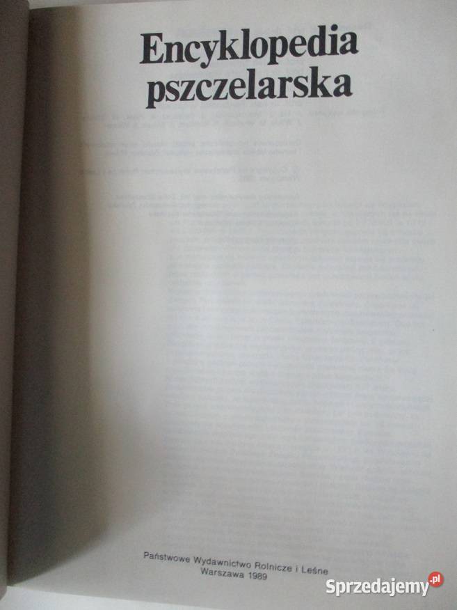 Encyklopedia pszczelarska pszczelarstwo pszczoły Łódź