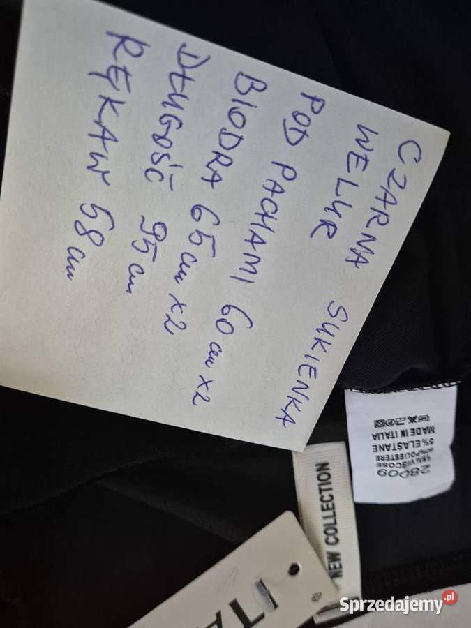 Elegancka Sukienka welurowa Łomża sprzedam